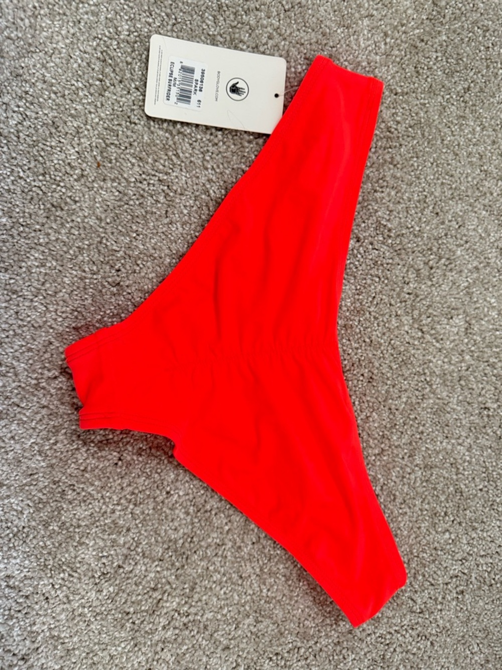Body Glove Coral-Red Bikini Bottom with Heart Charm - Picture 3 of 3